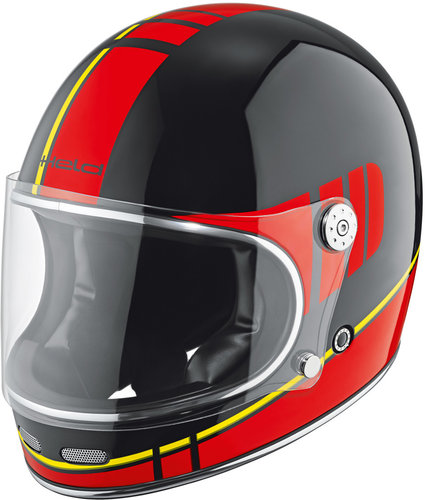 Held Root Motorfiets Helm Decor Zwart Rood Geel Xl held kopen in de aanbieding