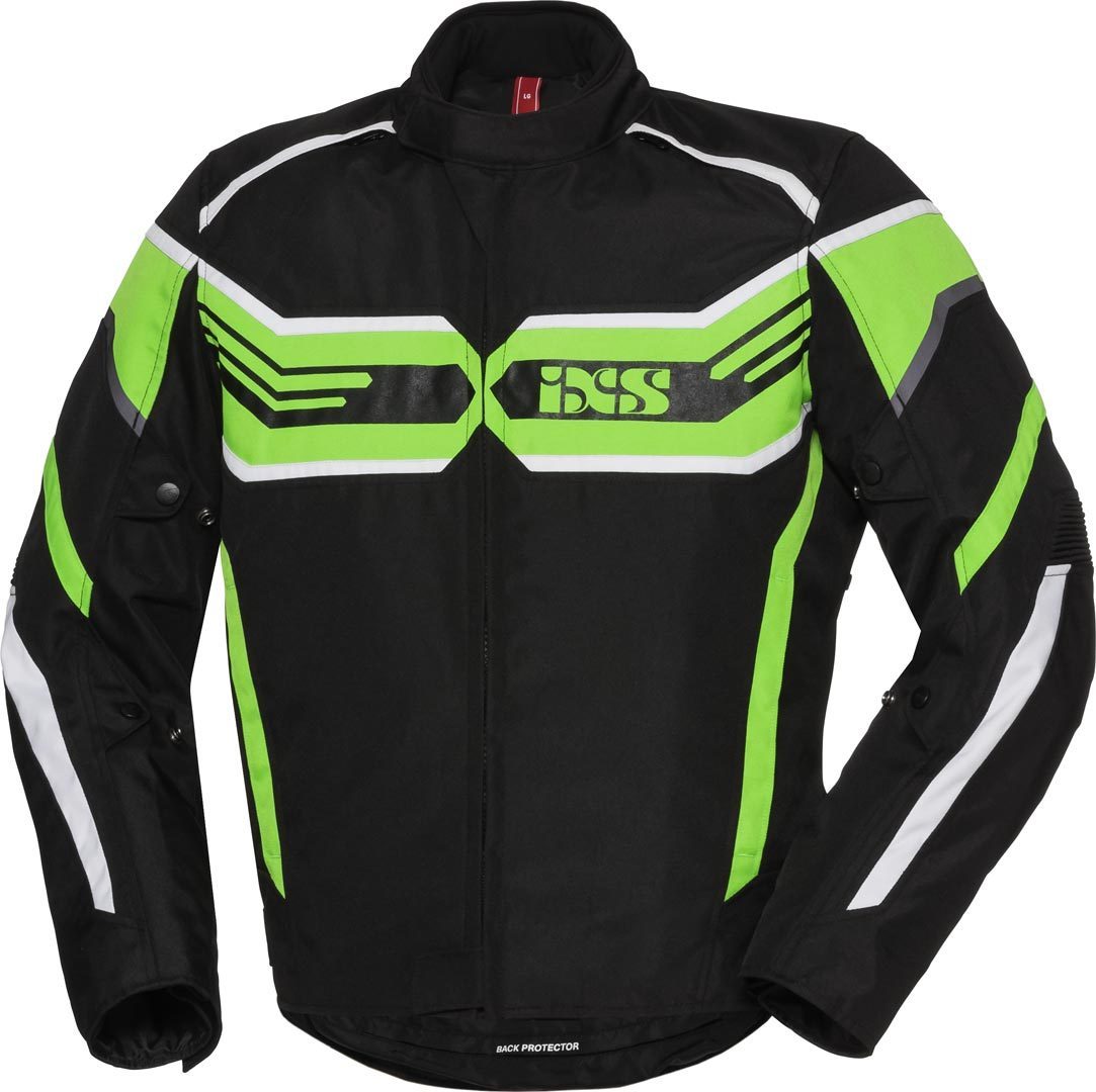 IXS X-Sport RS-400-ST Veste Textile moto Noir Blanc Vert XL