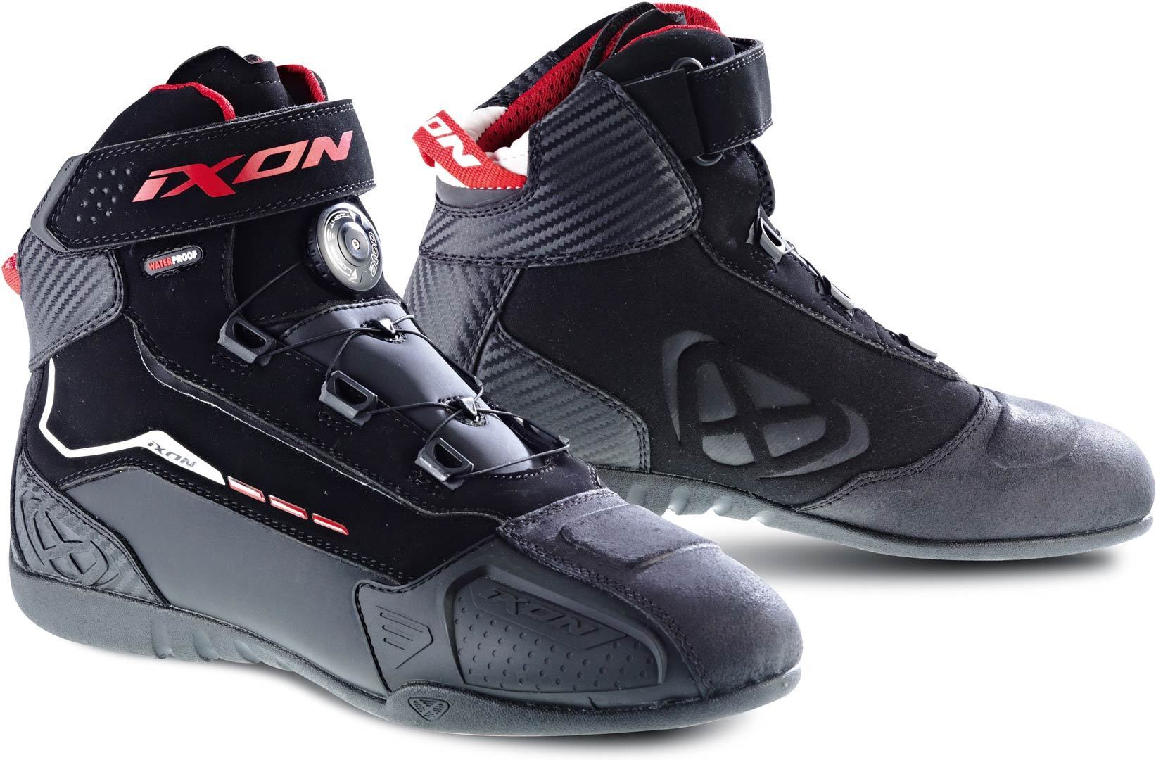 Ixon Soldier Evo Chaussures de moto Noir Rouge 39