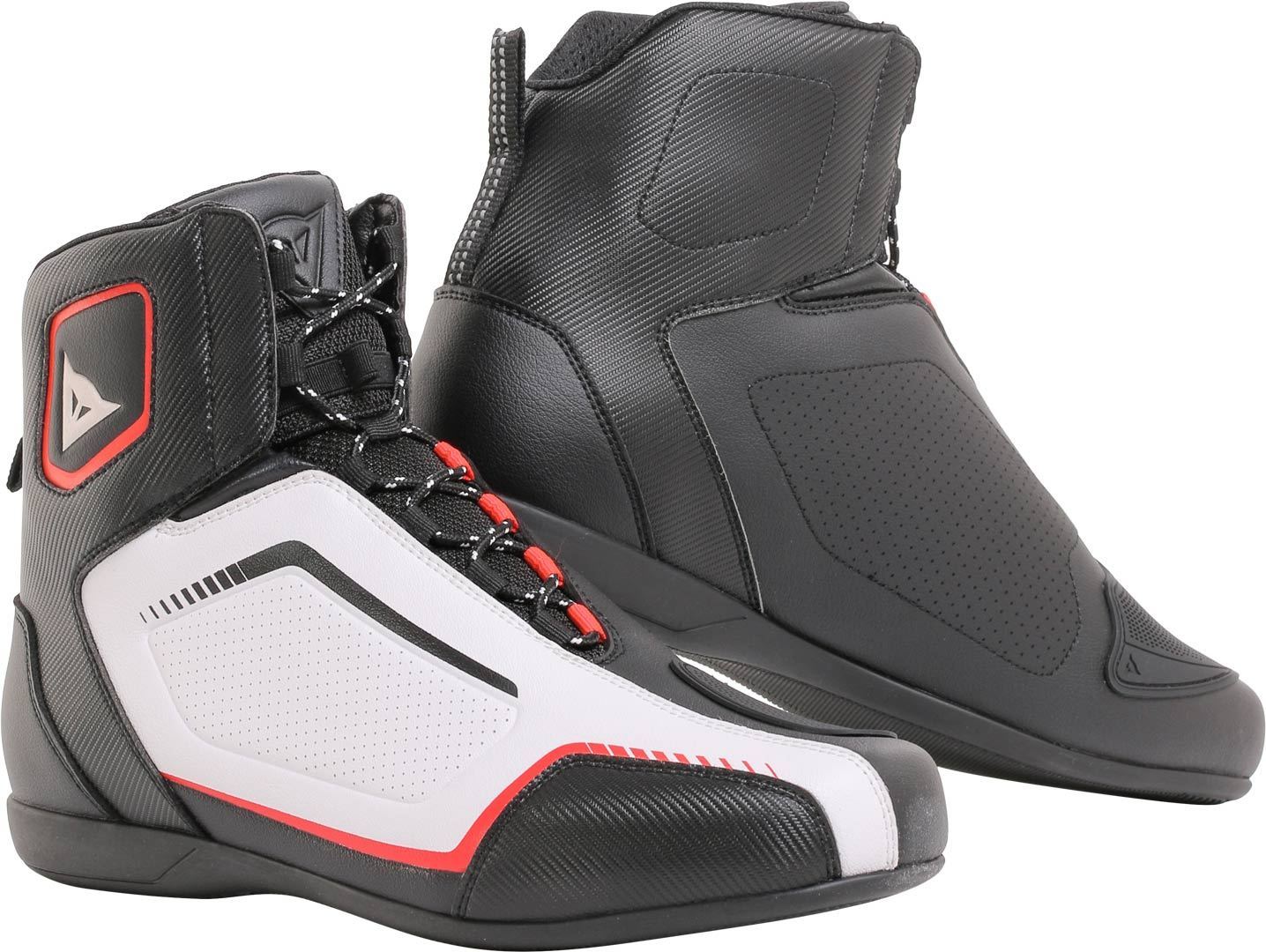 Dainese Raptors Air Chaussures de moto Noir Blanc Rouge 37