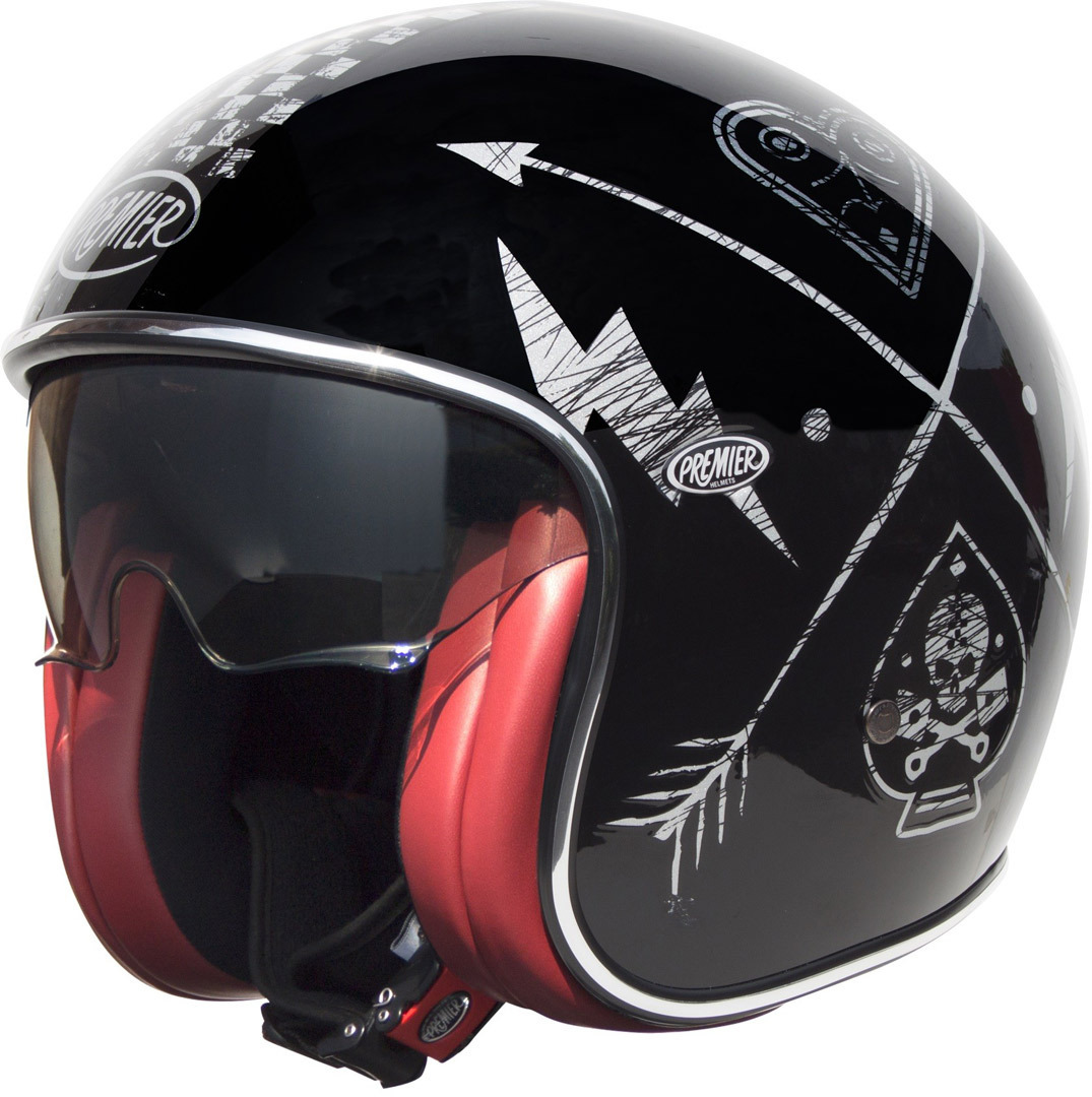 Premier Vintage NX Casque jet Noir Argent S