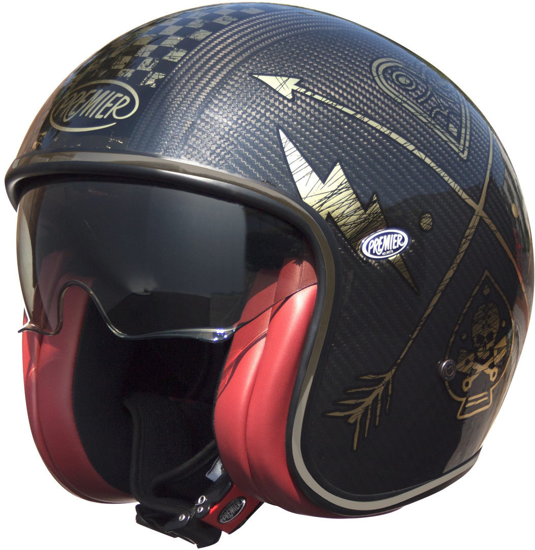 Premier Vintage NX Carbon Casque jet Charbon L