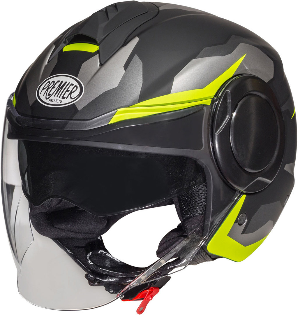 Premier Cool BM Casque jaune Fluo Jet Gris Jaune XS