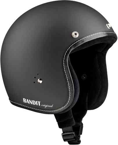 Bandit Jet Premium Line Casco Jet Negro 2XL
