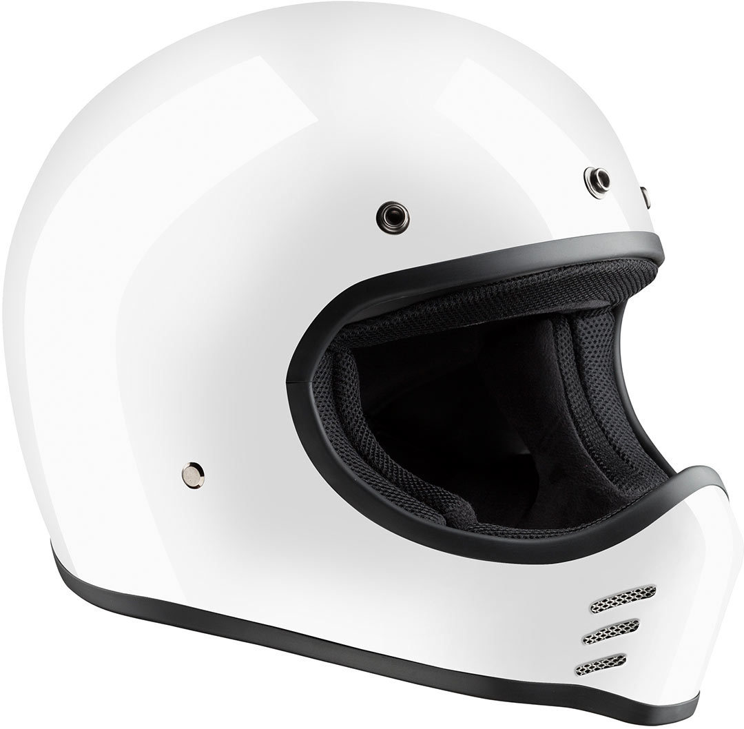 Bandit HMX-ECE Casque de moto Blanc M