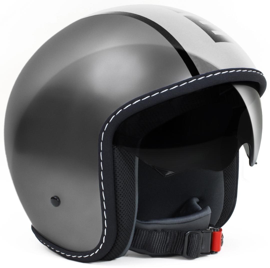 Image of MOMODESIGN Blade Jet casque Alu / blanc Blanc Argent 2XS
