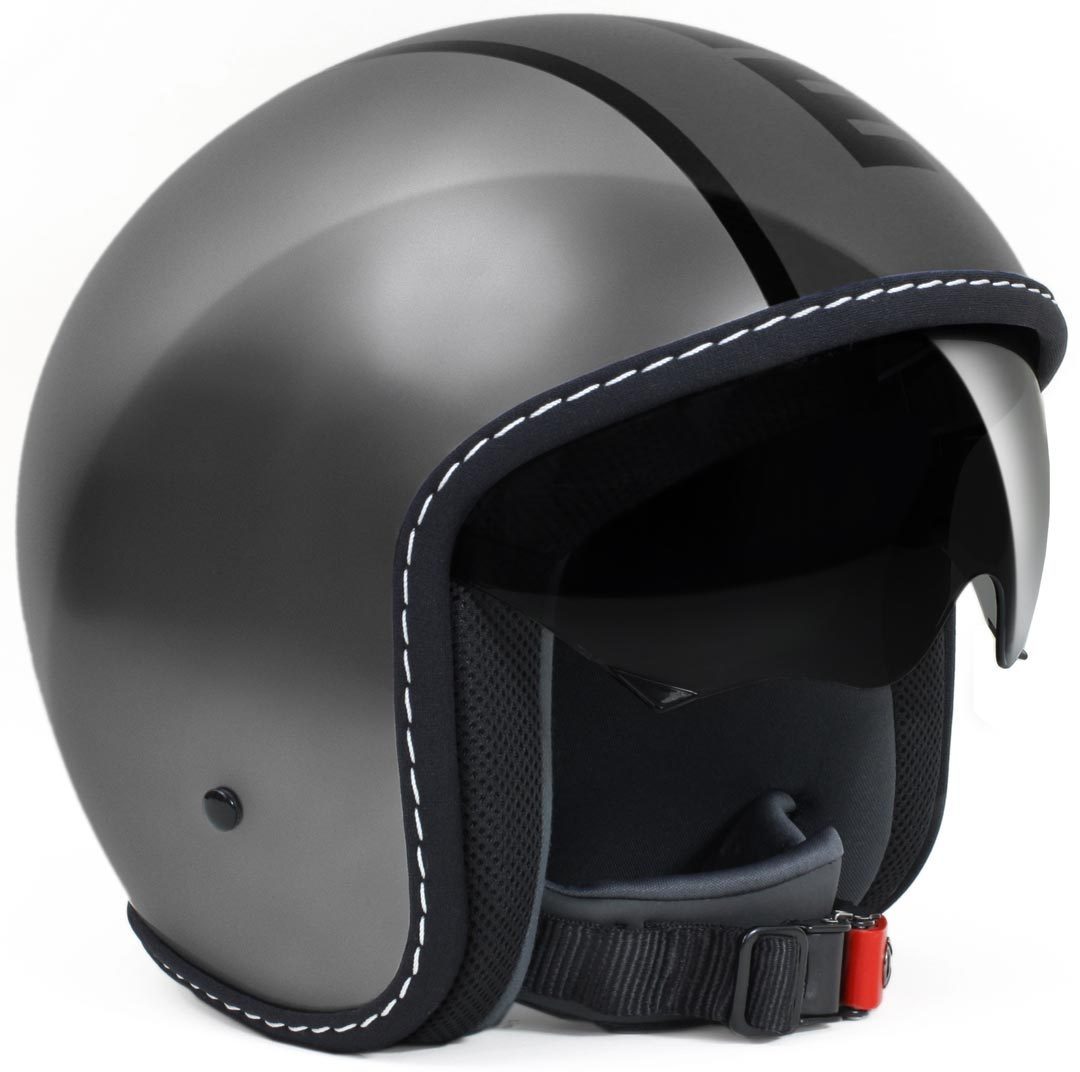 Image of MOMODESIGN Blade Jet casque Alu / Anthracite Noir Gris 2XS