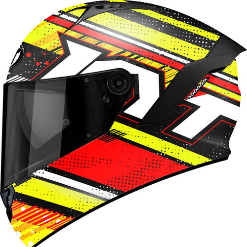 Kyt Nf R Energy Helm Rood Geel kyt kopen in de aanbieding
