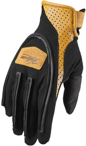 Thor Hallman Digit Motorcross Handschoenen Zwart Goud thor kopen in de aanbieding