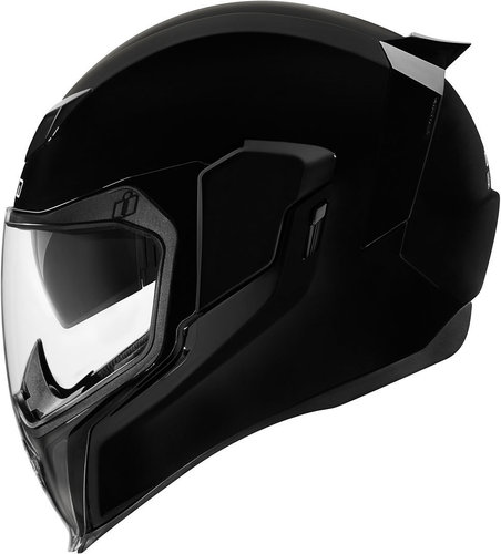 Icon Airflite Gloss Solids Helm Zwart 3Xl icon kopen in de aanbieding