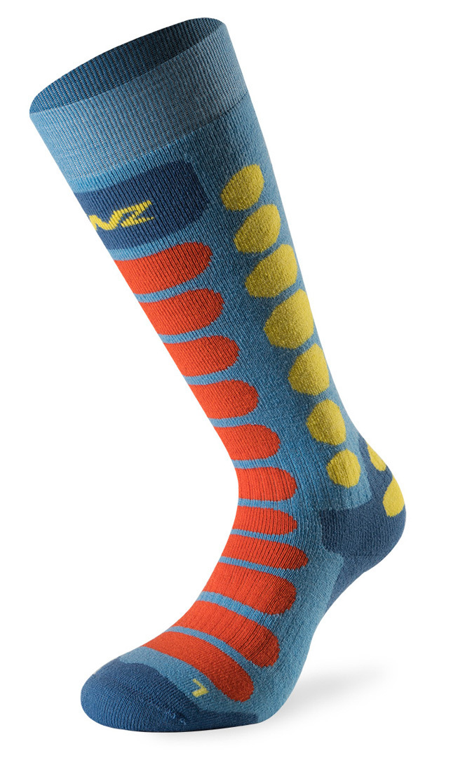 Lenz Skiing 1.0 Junior Socks Chaussettes Junior Rouge Bleu M