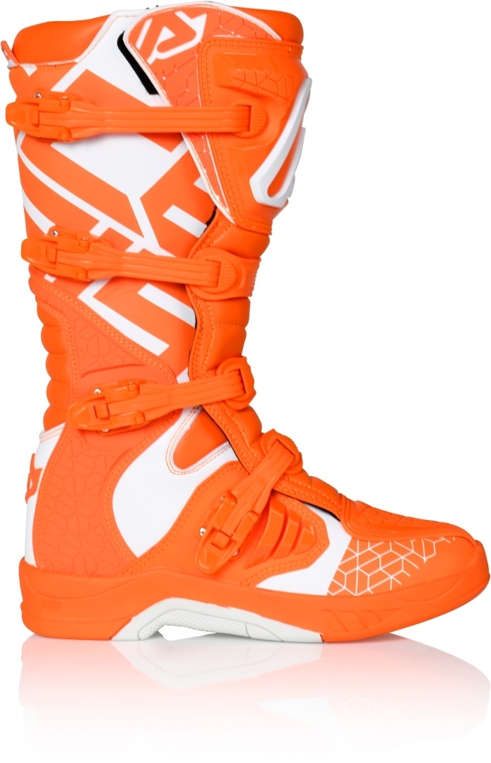Acerbis X-Team Bottes Motocross Blanc Orange 39
