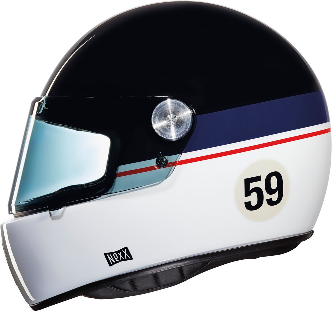 Nexx X.G100R Grand Win Casque Noir Blanc Bleu S
