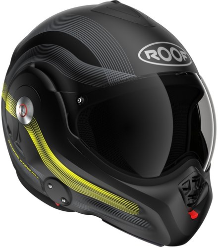 Roof Desmo Streamline Helm Zwart Geel Xl roof kopen in de aanbieding