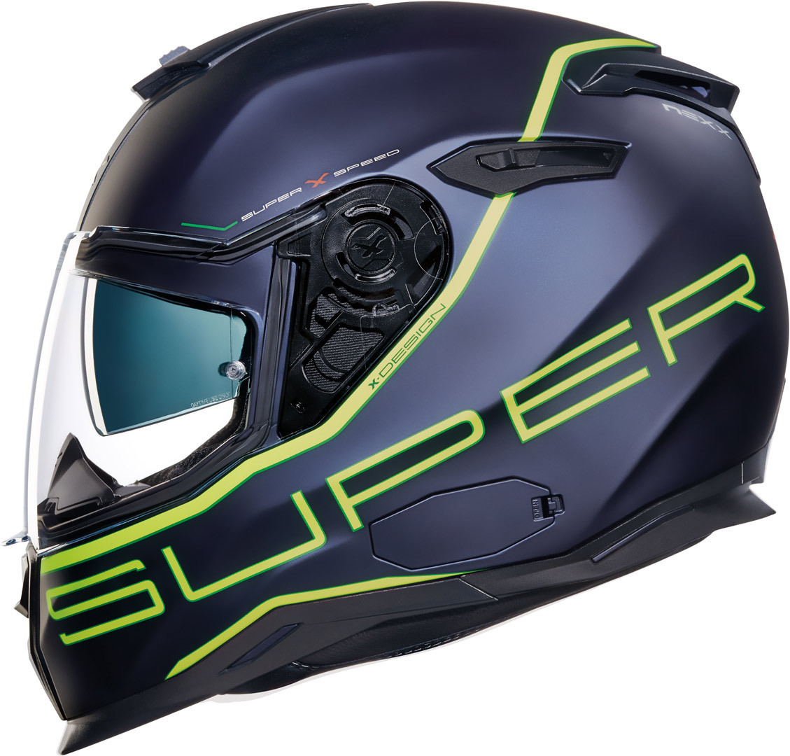 Nexx SX.100 Superspeed Casque Vert Bleu M
