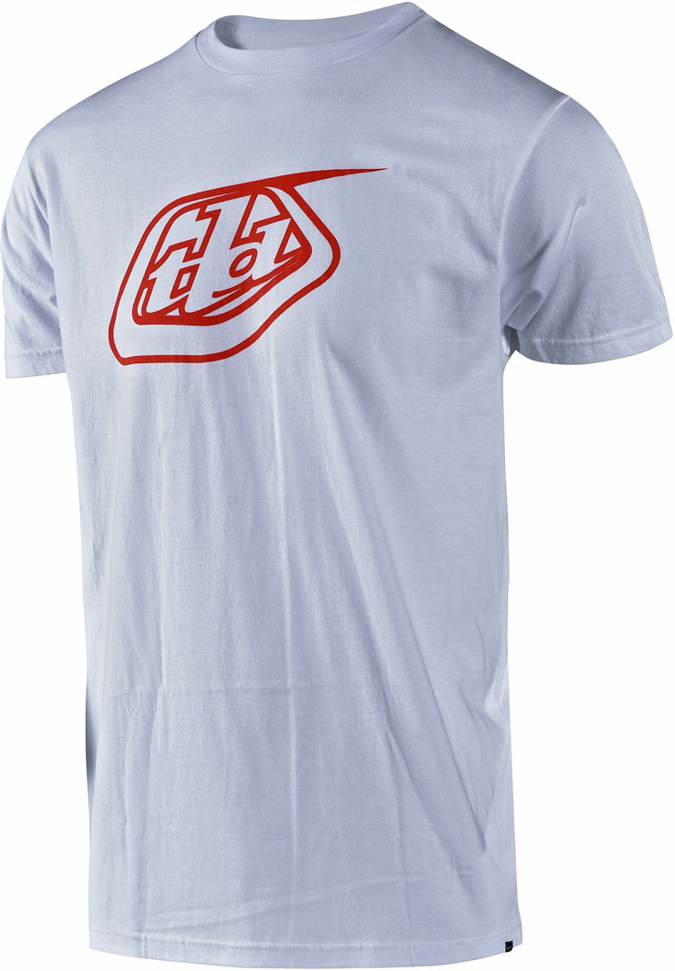 Troy Lee Designs Logo T-Shirt Blanc Rouge S
