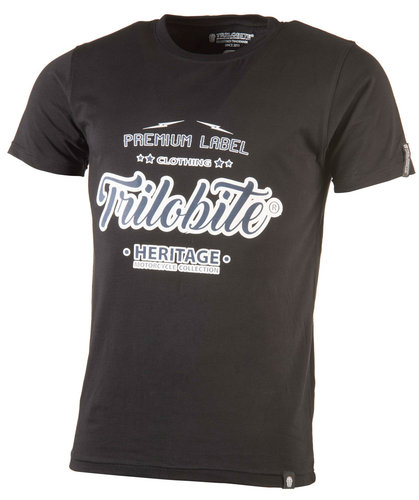 Trilobite Heritage T Shirt Zwart trilobite kopen in de aanbieding