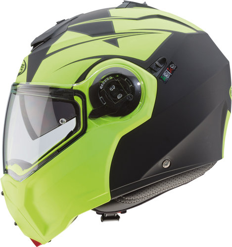 Caberg Droid Patriot Helm Zwart Geel Xl caberg kopen in de aanbieding
