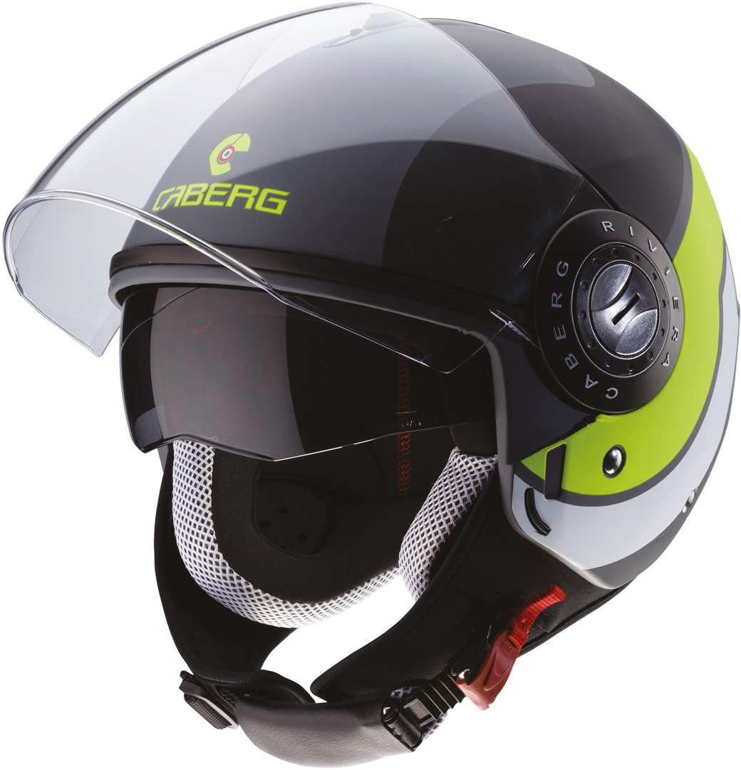 Caberg Riviera V3 Sway Casque jet Noir Vert XS