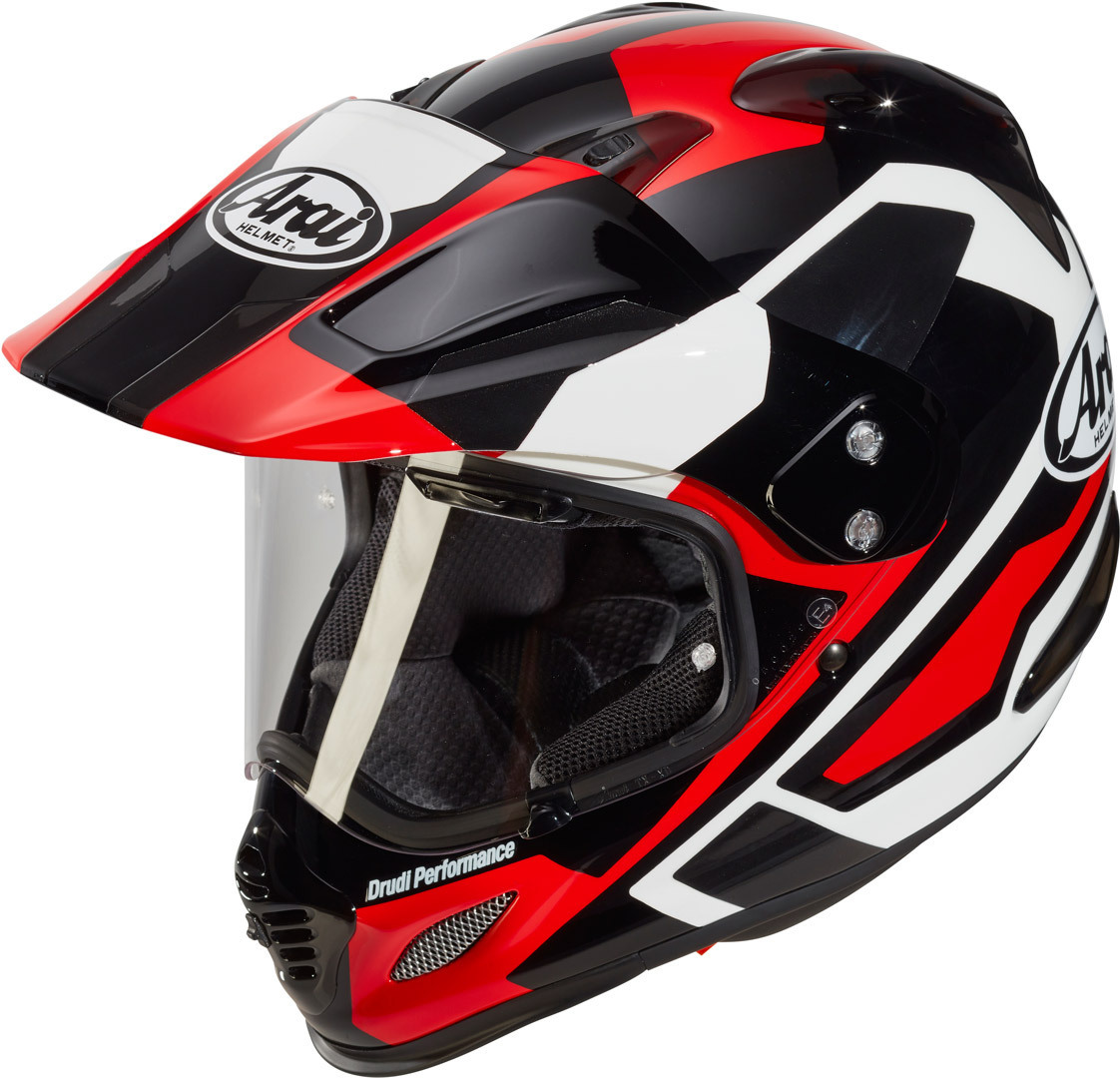 Arai Tour-X 4 Catch Casque Enduro Noir Blanc Rouge XS