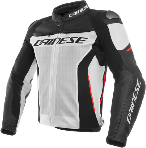 Dainese Racing 3 Geperforeerde Motorfiets Lederen Jas Zwart Wit 50 dainese kopen in de aanbieding Dainese Racing 3 Geperforeerde Motorfiets Lederen Jas Zwart Wit 50 dainese kopen in de aanbieding