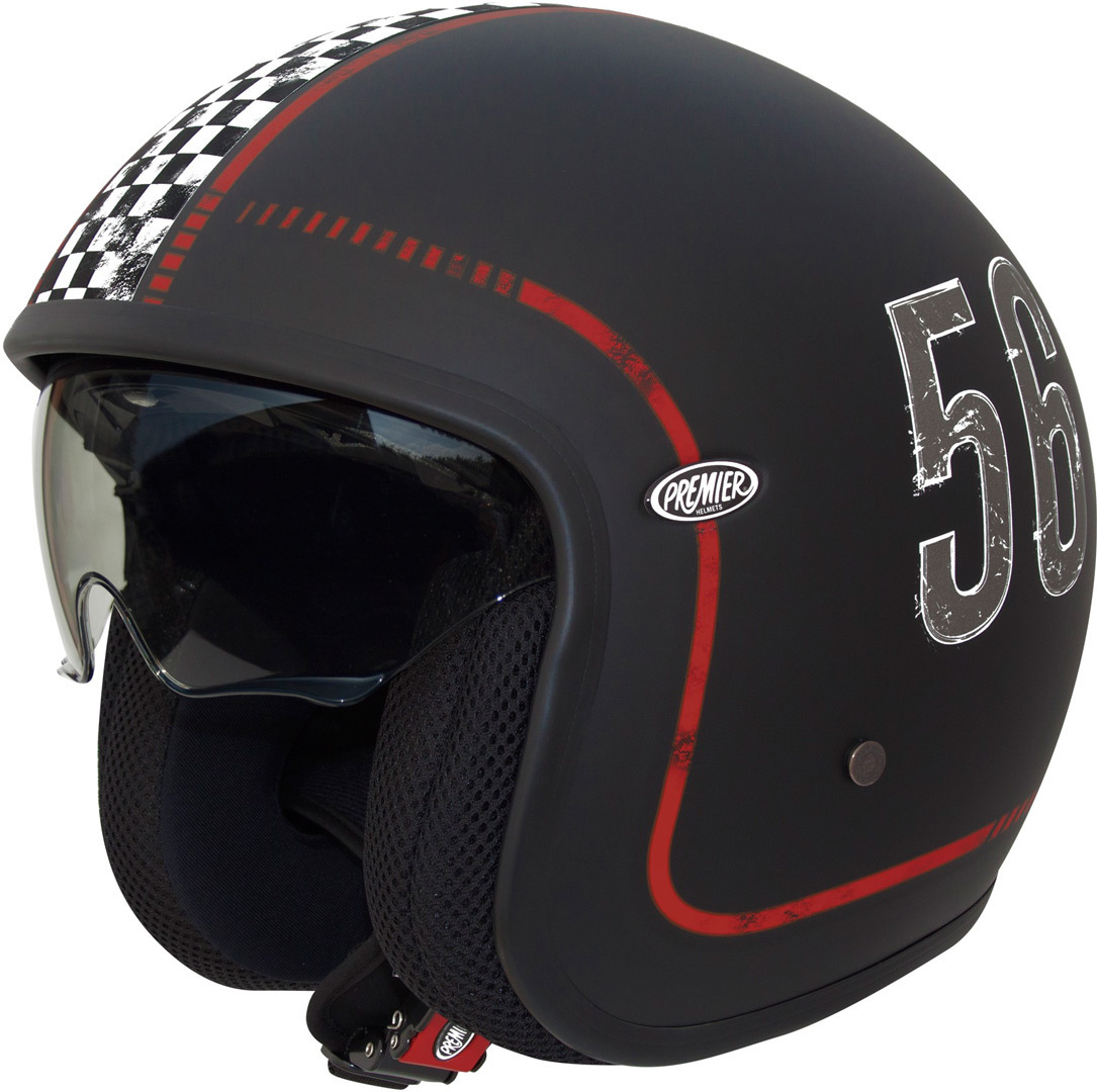 Premier Vintage FL 12 Casque jet Noir XS