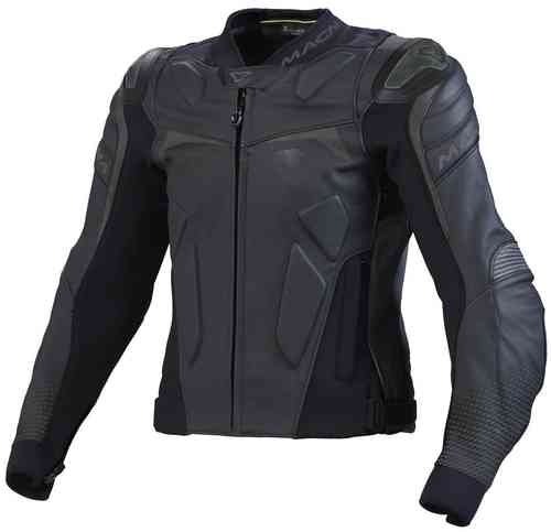 Macna Voltage Chaqueta de cuero moto Negro 60