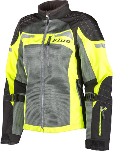 Klim Avalon Air Dames Motorfiets Textiel Jas Grijs Geel Xl klim kopen in de aanbieding