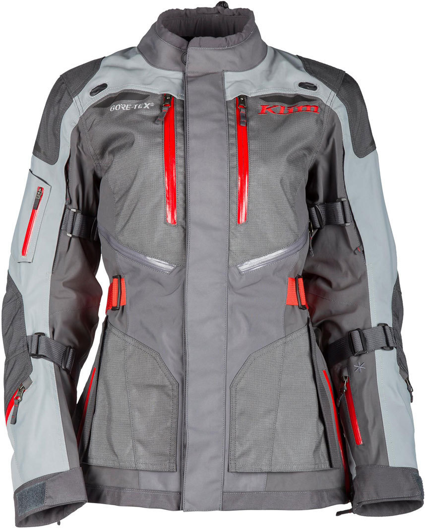 Klim Artemis 2018 Veste textile de moto de Damen Gris Rouge S