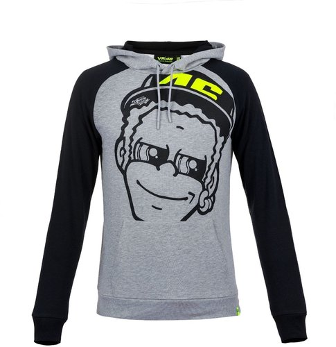 Vr46 Dottorino Hoody Zwart Grijs vr46 kopen in de aanbieding