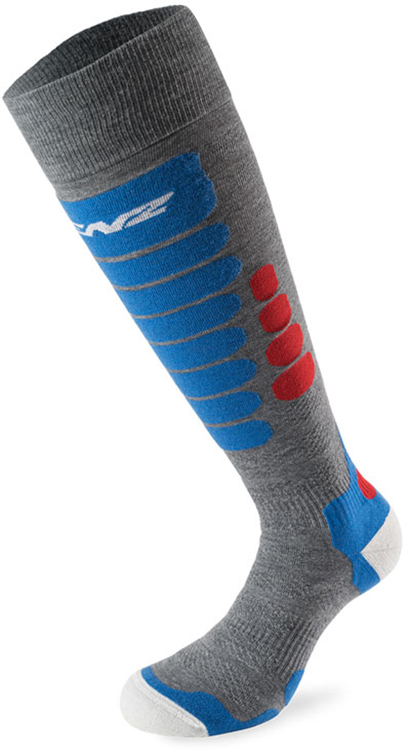Lenz Skiing 3.0 Socks Chaussettes Gris Rouge Bleu 42 43 44