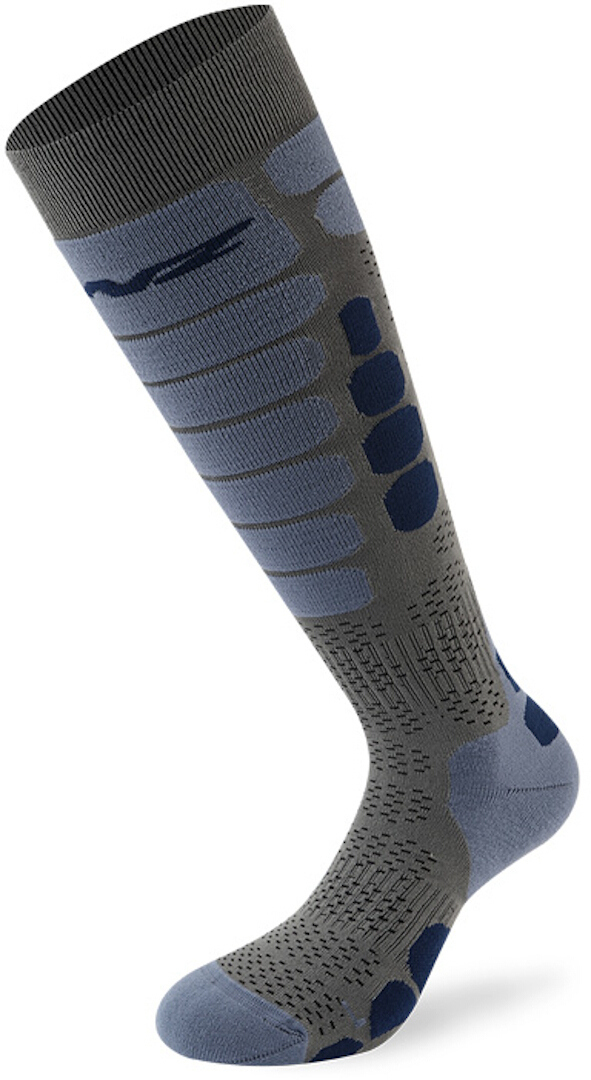 Lenz Skiing 5.0 Socks Chaussettes Gris Bleu 35 36 37 38