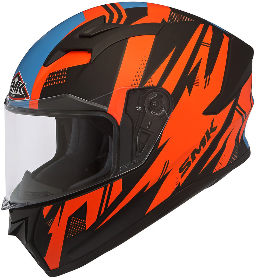 Image of SMK Helmets Stellar Trek Casque de moto Noir Rouge 2XL