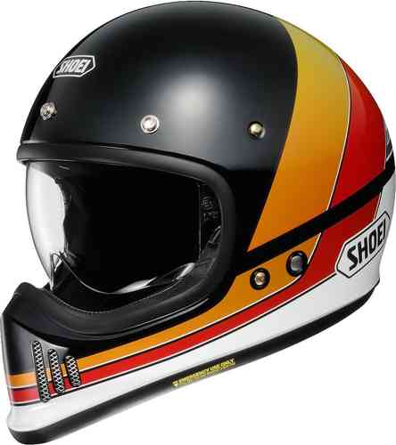 Shoei EX-Zero Equation TC-2 Casco Negro Rojo Amarillo S
