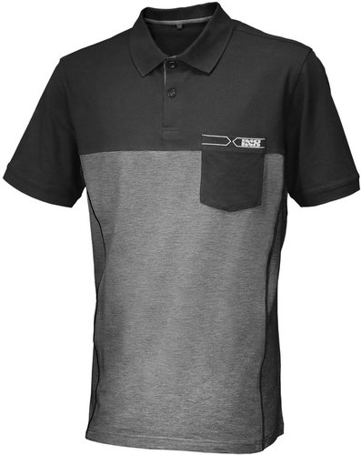 Ixs Team Shirt Zwart Grijs ixs kopen in de aanbieding