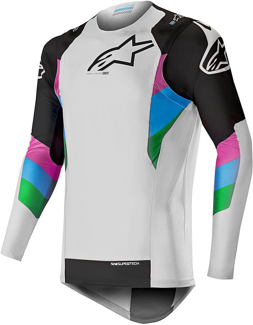 Alpinestars Super Tech Limited Edition Maillot de motocross Noir Blanc S