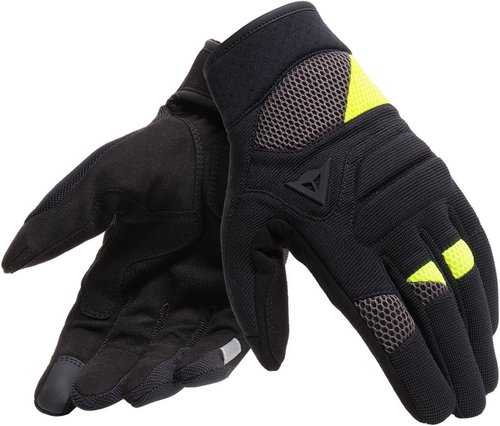 Dainese Fogal Unisex Handschoenen Zwart Geel dainese kopen in de aanbieding