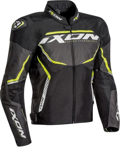 Ixon Sprinter Sport Sweater Zwart Grijs Geel ixon kopen in de aanbieding