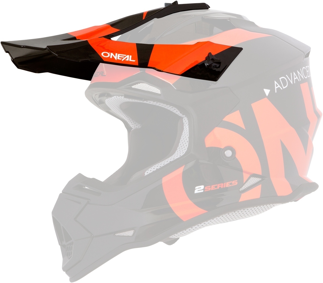 Oneal 2Series RL Slick Bouclier de casque enfants Orange unique taille