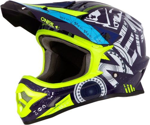 Oneal 3Series Helium Motorcross Helm Blauw 2Xl oneal kopen in de aanbieding