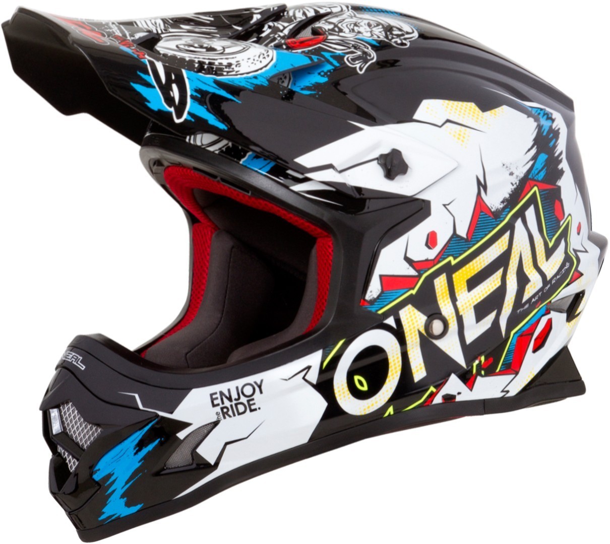 Oneal 3Series Villain Casque de motocross Blanc XL