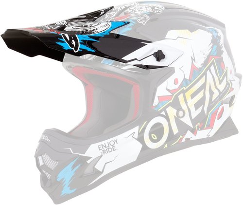 Oneal 3Series Villain Kinderen Helm Shield Wit Een Maat oneal kopen in de aanbieding