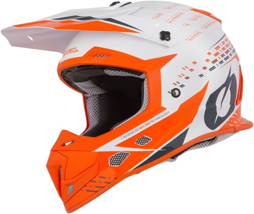 Oneal 5Series Trace Motorcross Helm Wit Oranje 2Xl oneal kopen in de aanbieding
