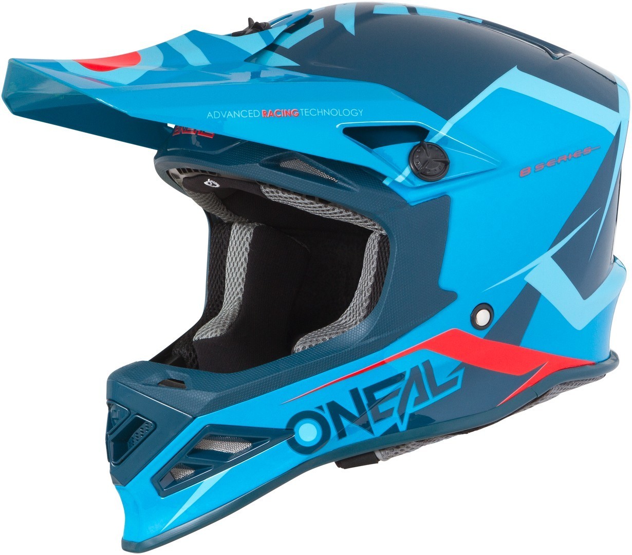 Oneal 8Series Blizzard Casque de motocross Bleu S