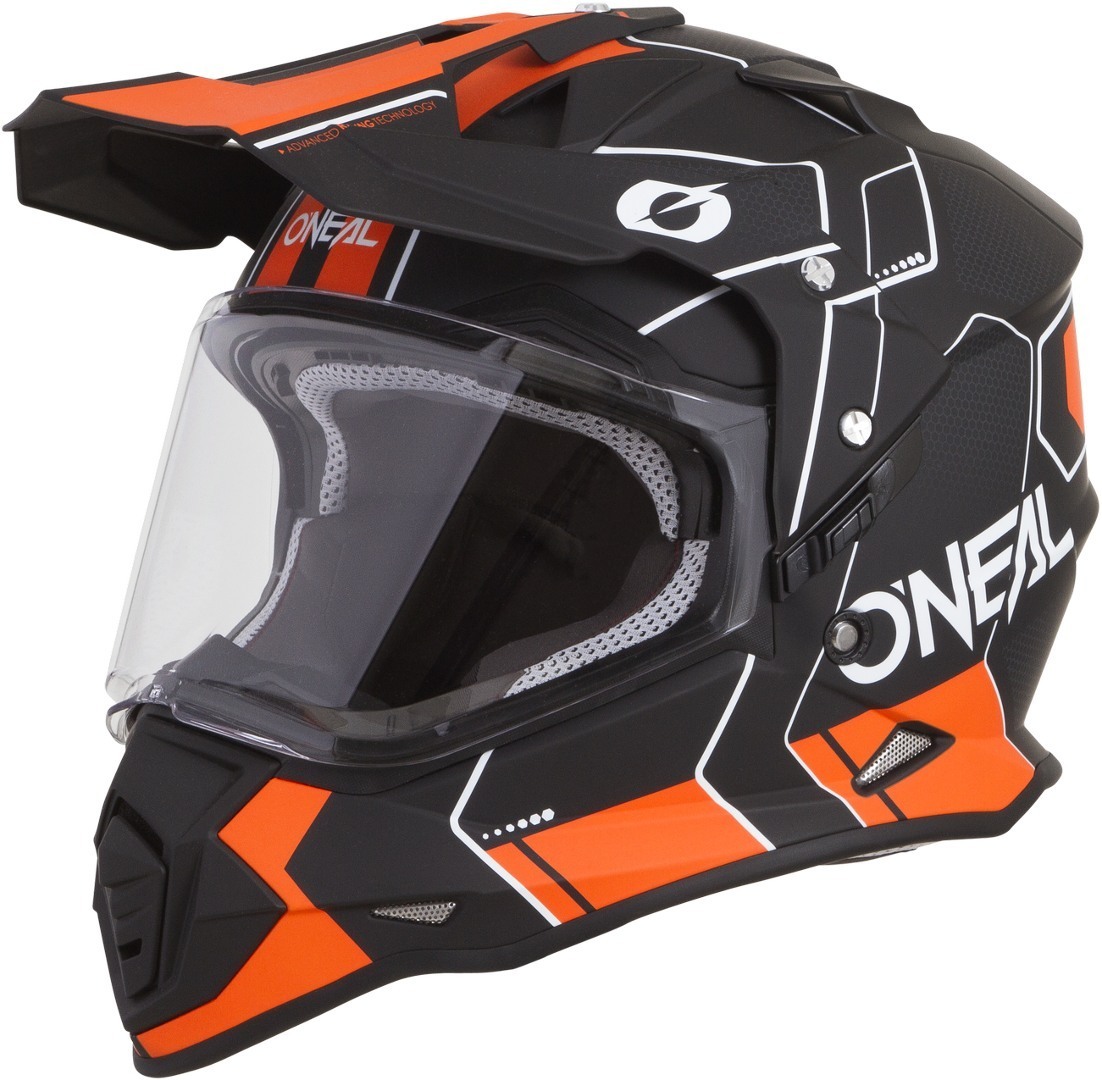 Oneal Sierra II Comb Casque Motocross Noir Orange XS