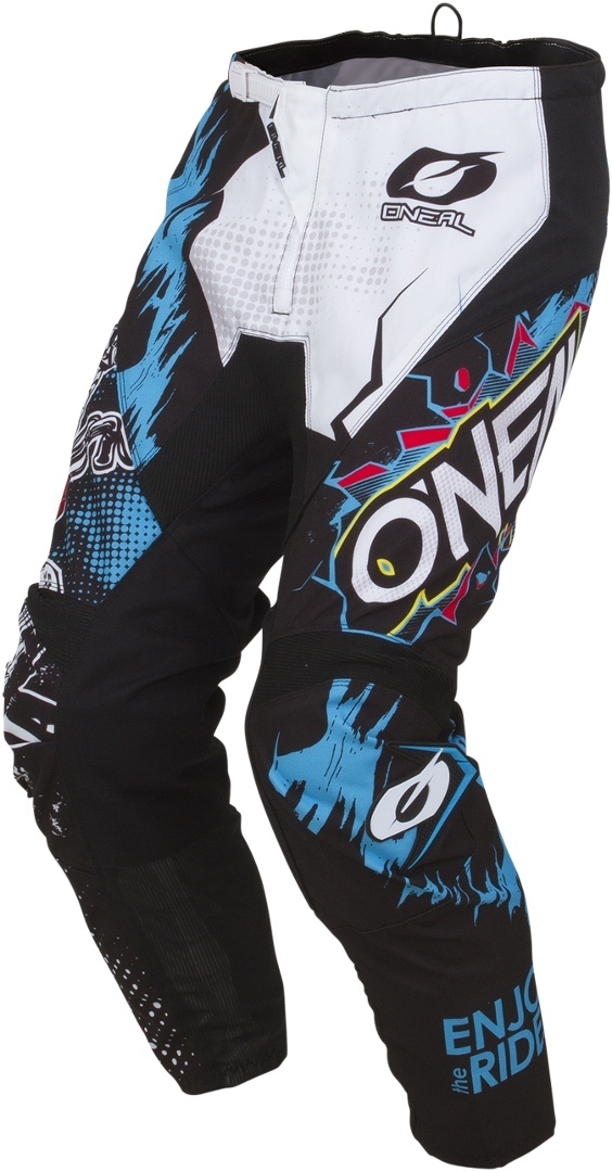 Oneal Element Villain Pantalon Motocross pour les jeunes Blanc XL
