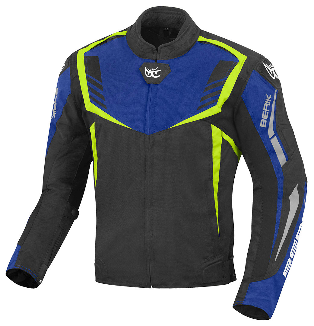 Berik Toronto Veste Textile moto Noir Bleu Jaune 48