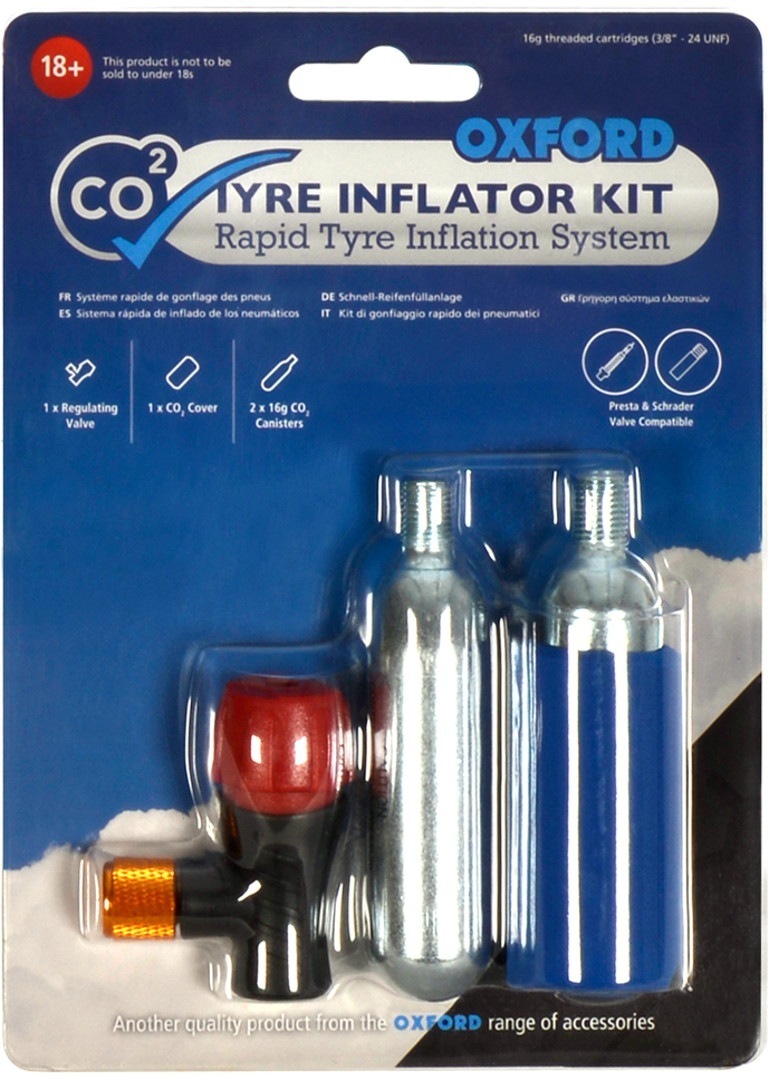 Oxford CO2 Kit d’inflation des pneus unique taille
