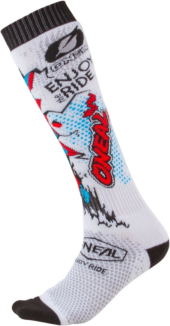 Oneal MX Villain Motocross Chaussettes Blanc unique taille