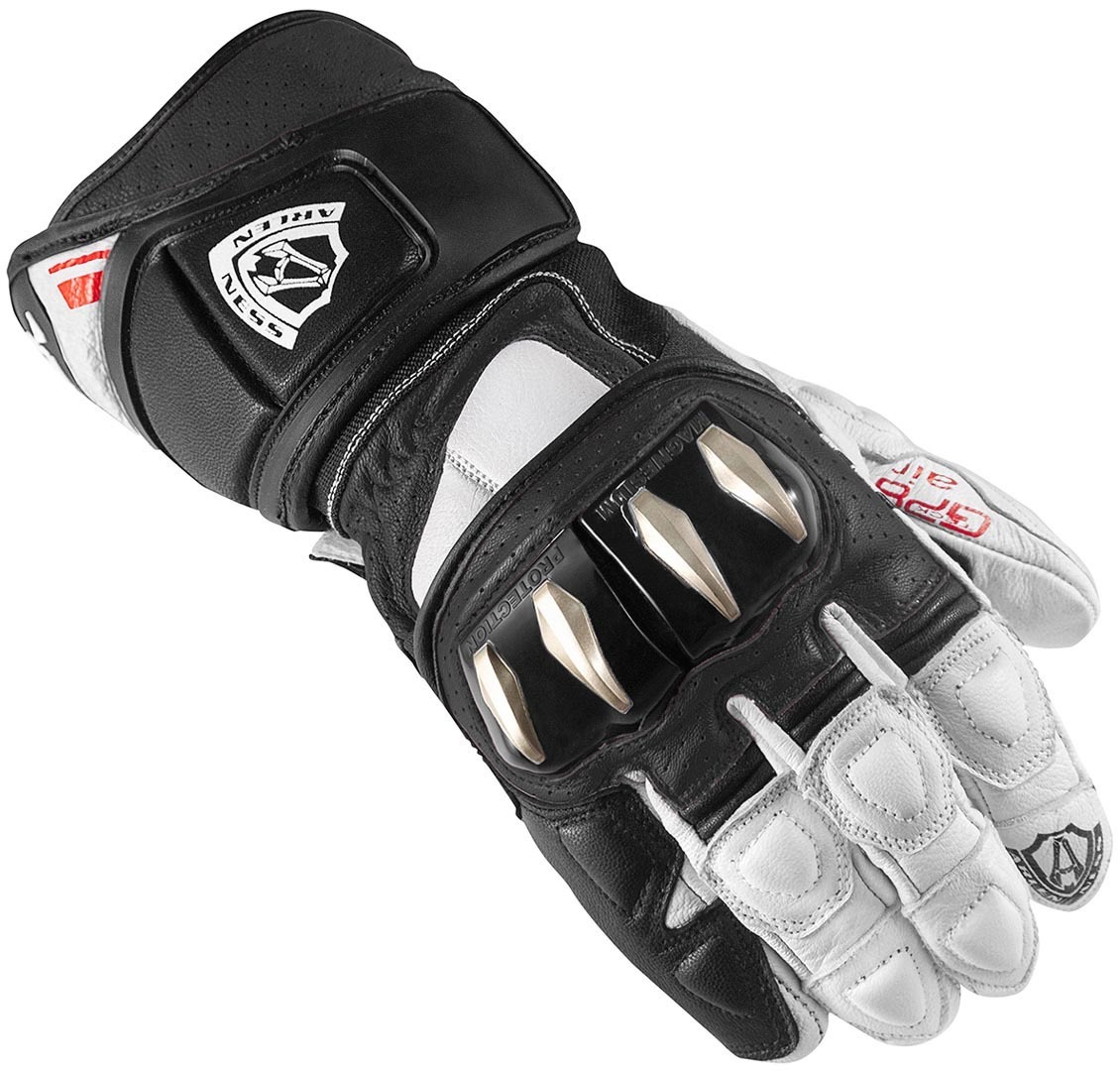 Arlen Ness Assen Gants de moto Noir Blanc 3XL